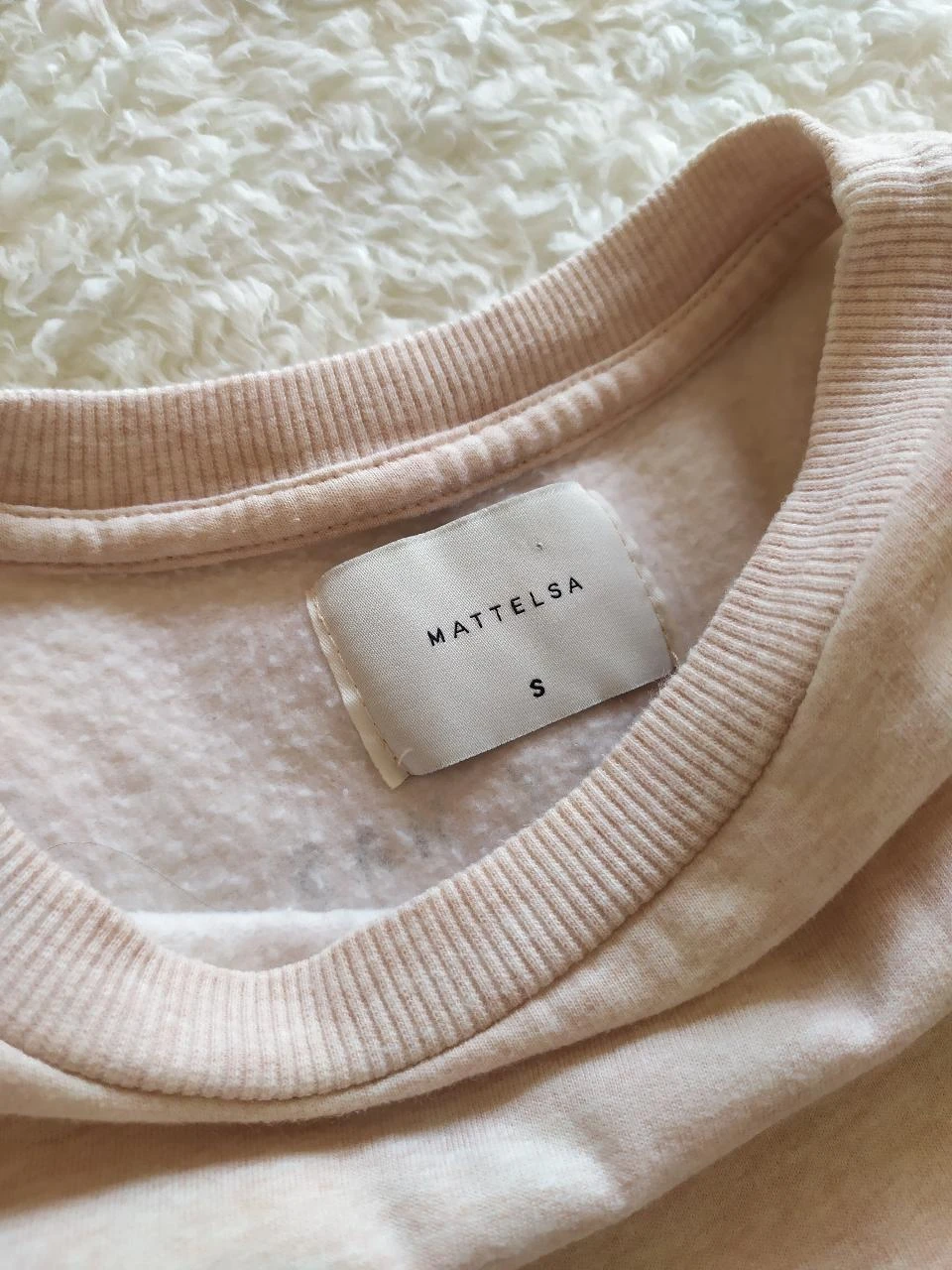 Mattelsa Sweatshirt Surdimensionné Déclaration Crème Femme S Coton – photo 13